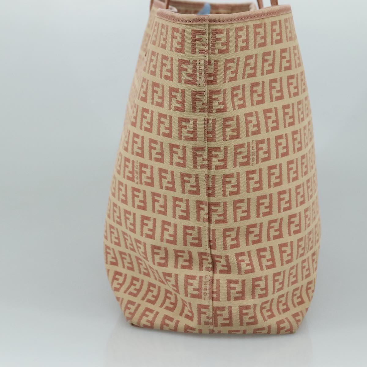 FENDI Zucchino Canvas Tote Bag Pink 108691