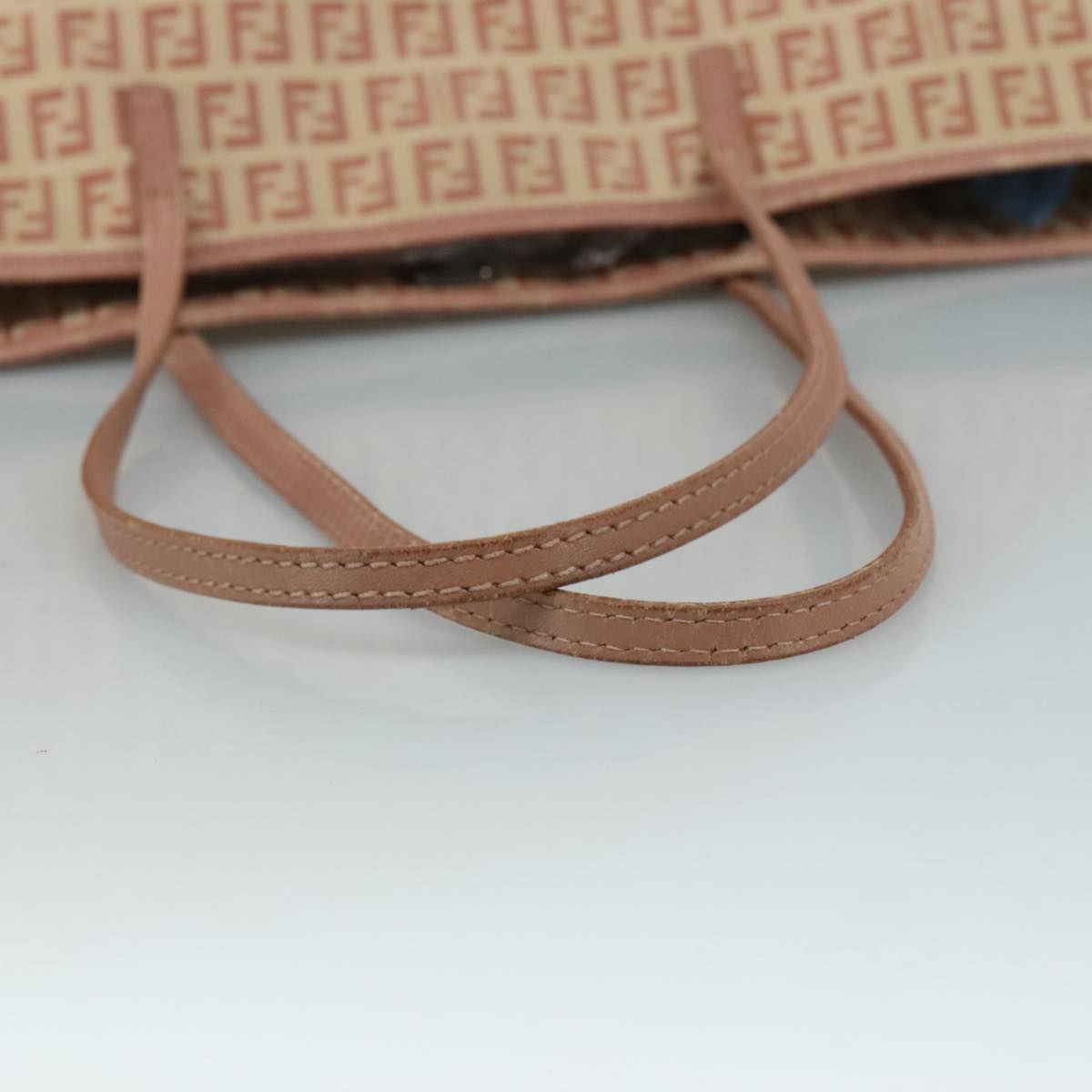 FENDI Zucchino Canvas Tote Bag Pink 108691