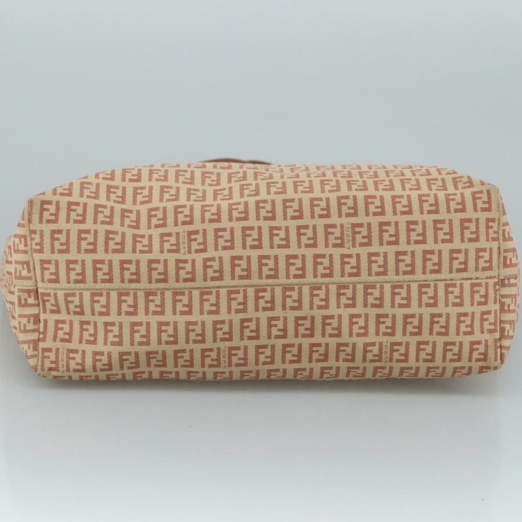 FENDI Zucchino Canvas Tote Bag Pink 108691