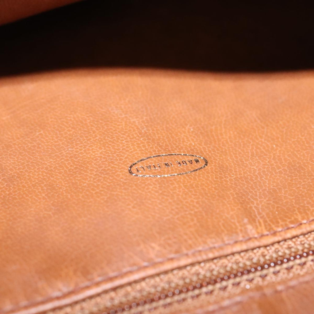 CHANEL Matelasse Deca COCO Mark Hand Bag Lamb Skin Brown CC 108740