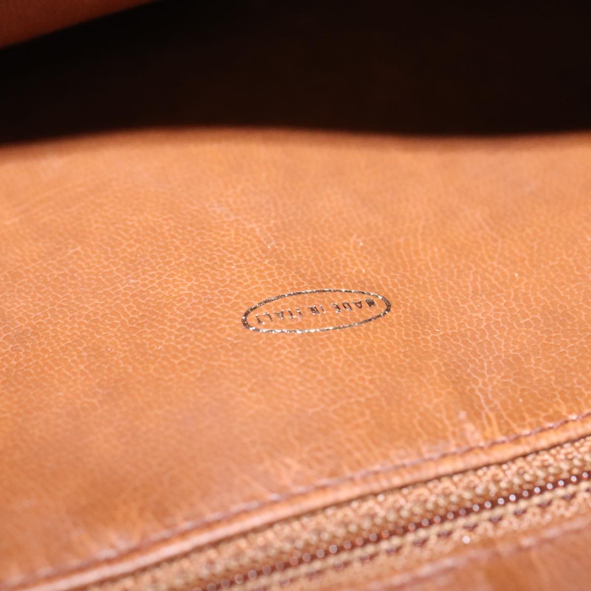 CHANEL Matelasse Deca COCO Mark Hand Bag Lamb Skin Brown CC 108740