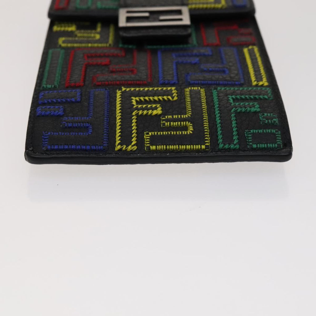 FENDI Zucca Canvas Smartphone holder Pouch Leather Multicolor 7AS120 108838