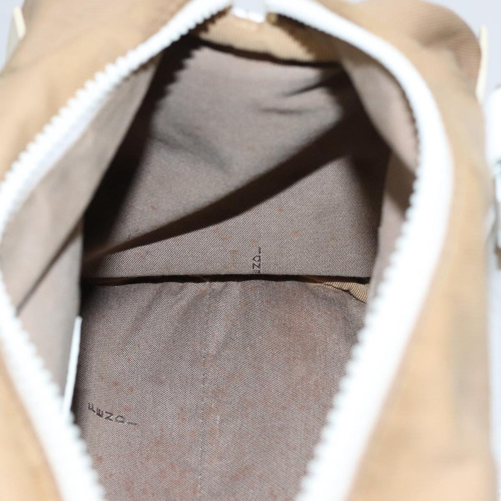 FENDI Hand Bag Canvas Beige 108950