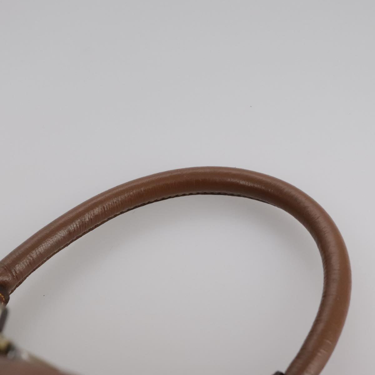 FENDI Hand Bag Leather Brown 109148