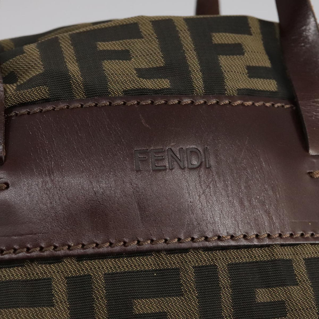 FENDI Zucca Canvas Tote Bag Brown Black 109151