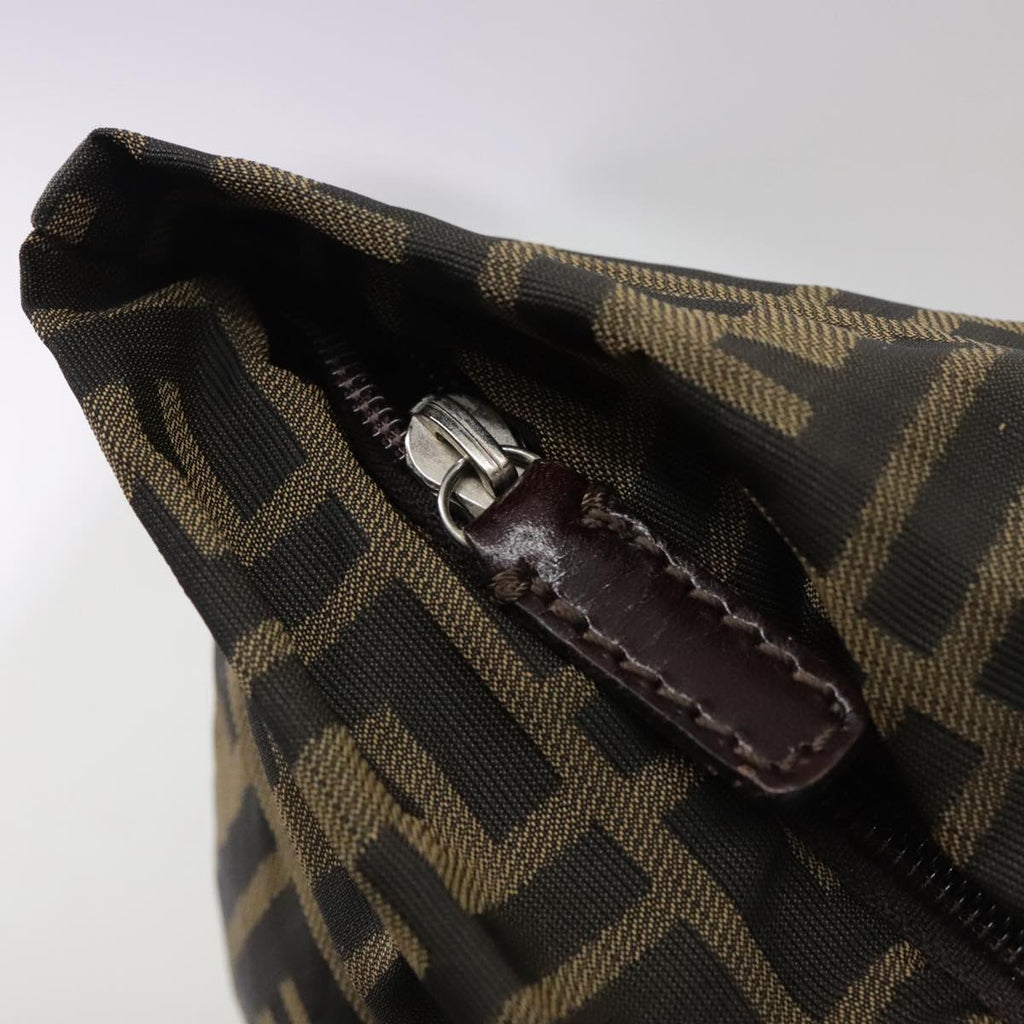 FENDI Zucca Canvas Tote Bag Brown Black 109151