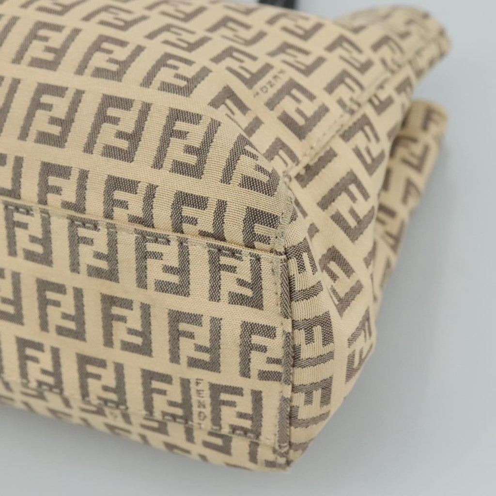 FENDI Zucchino Canvas Hand Bag Beige 109160
