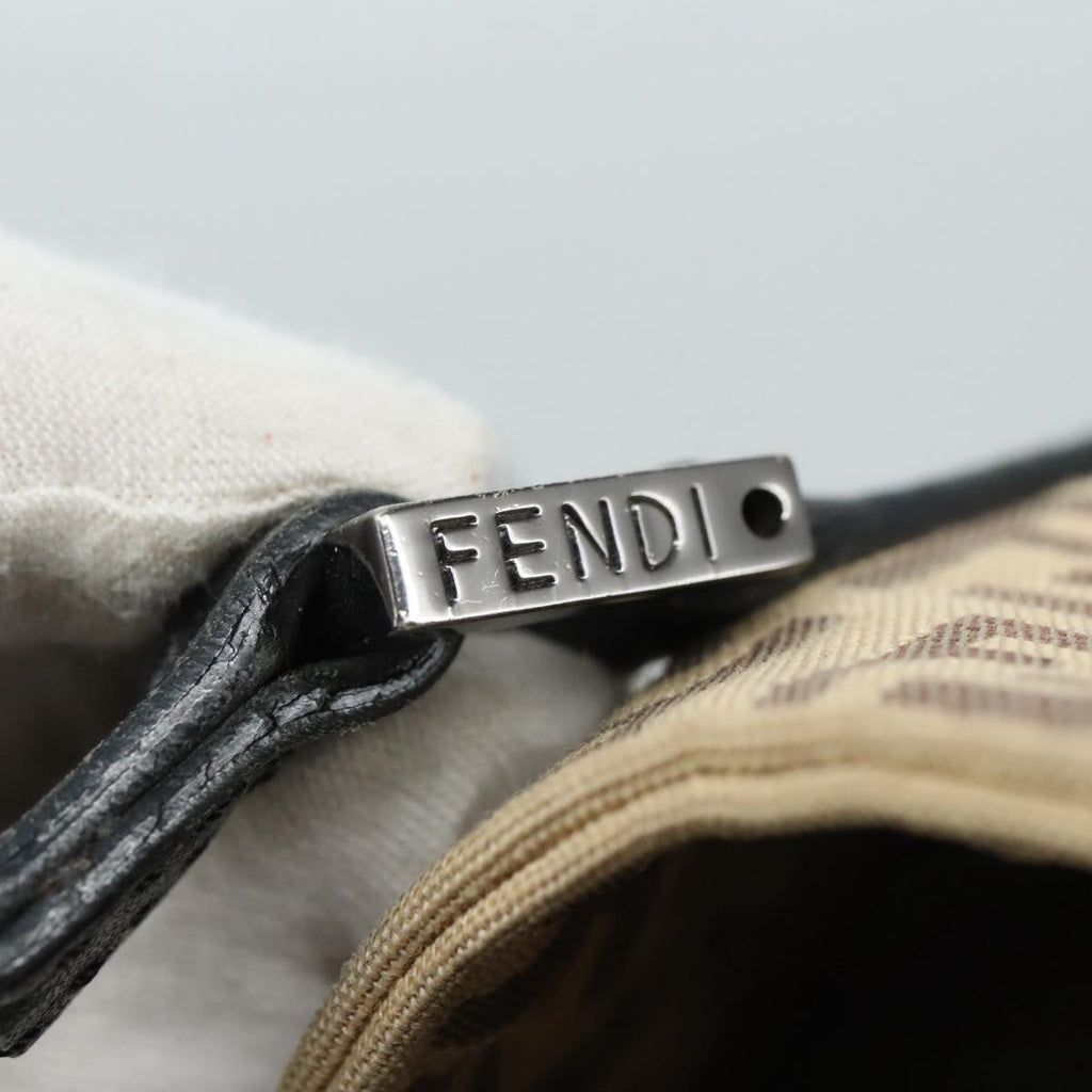 FENDI Zucchino Canvas Hand Bag Beige 109160