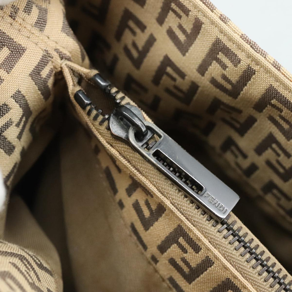 FENDI Zucchino Canvas Hand Bag Beige 109160