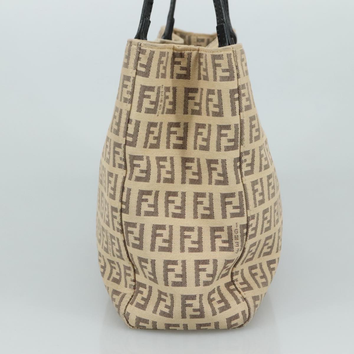 FENDI Zucchino Canvas Hand Bag Beige 109160