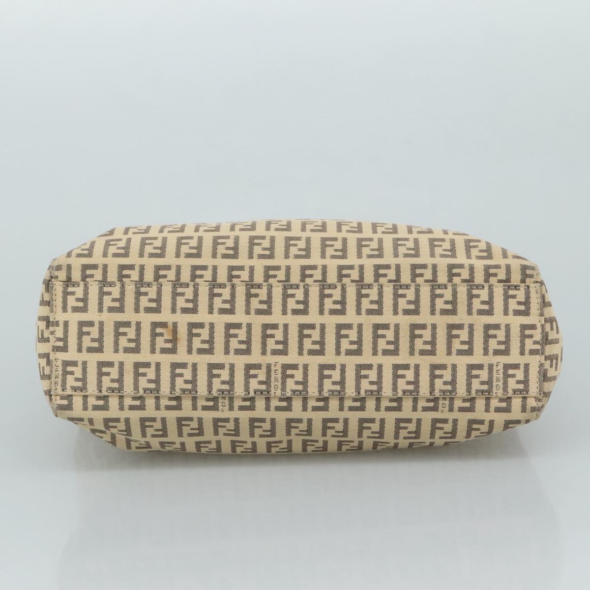 FENDI Zucchino Canvas Hand Bag Beige 109160