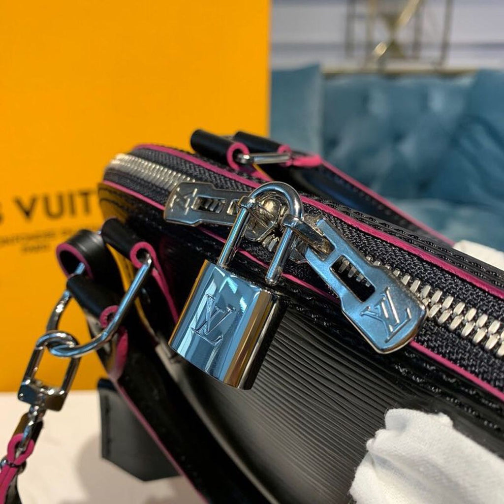 LV Alma GLAMI Epi Black/Pink For Women,  Shoulder And Crossbody Bags 9.2in/23.5cm LV