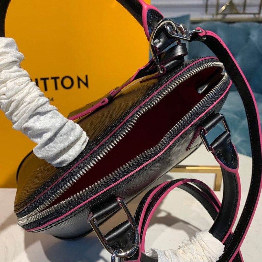 LV Alma GLAMI Epi Black/Pink For Women,  Shoulder And Crossbody Bags 9.2in/23.5cm LV