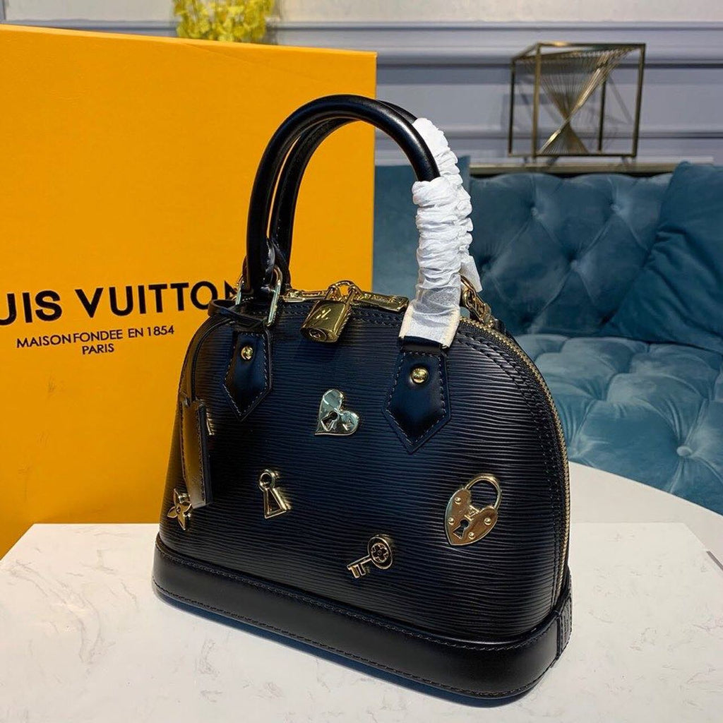 LV Alma GLAMI Epi Black For Women,  Shoulder And Crossbody Bags 9.2in/23.5cm LV M52884