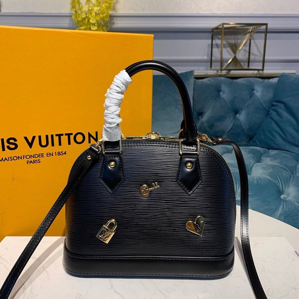 LV Alma GLAMI Epi Black For Women,  Shoulder And Crossbody Bags 9.2in/23.5cm LV M52884