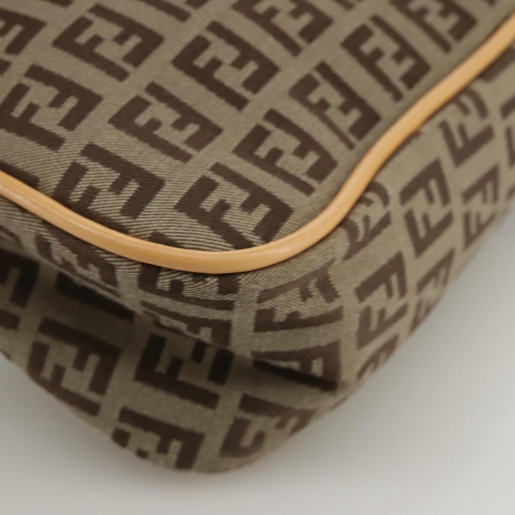 FENDI Zucchino Canvas Hand Bag Beige 109493
