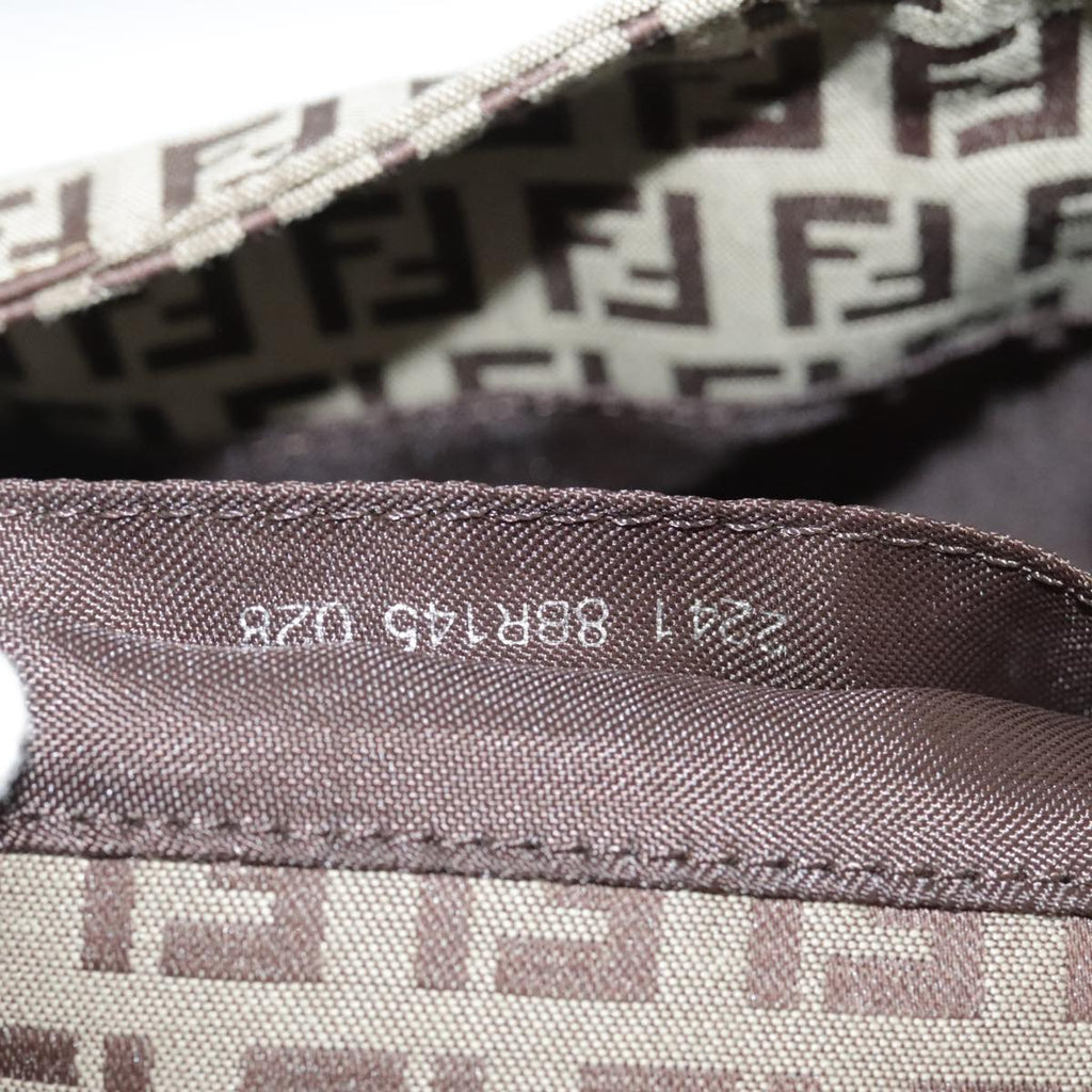 FENDI Zucchino Canvas Hand Bag Beige 109493