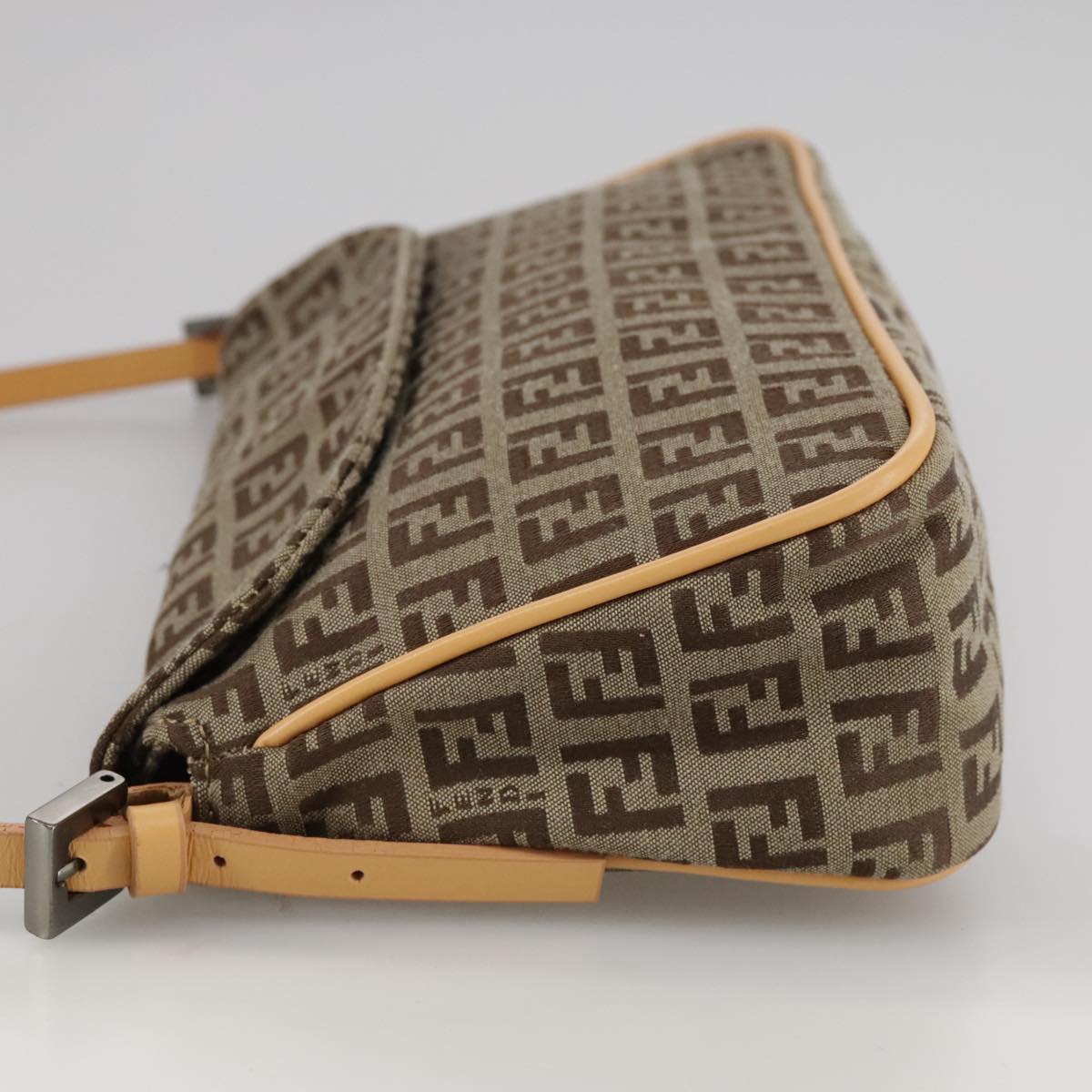 FENDI Zucchino Canvas Hand Bag Beige 109493