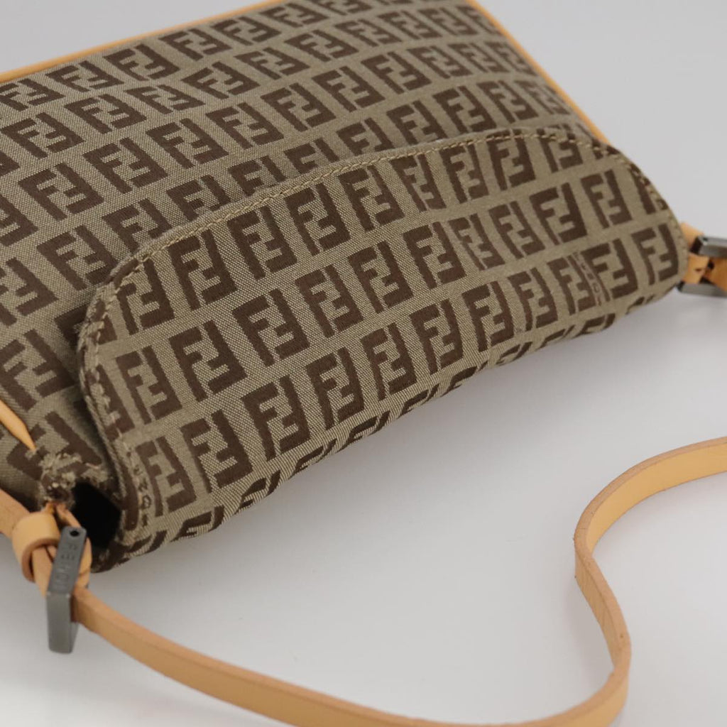 FENDI Zucchino Canvas Hand Bag Beige 109493