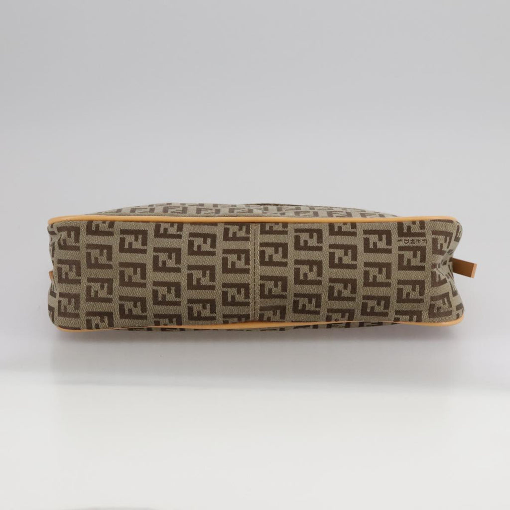 FENDI Zucchino Canvas Hand Bag Beige 109493