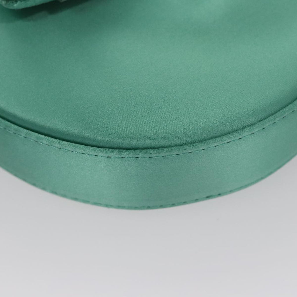 FENDI Hand Bag Satin Green 109715SA