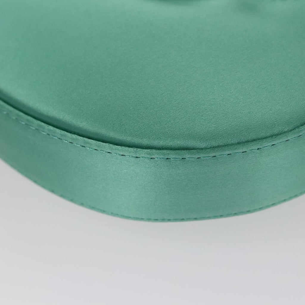 FENDI Hand Bag Satin Green 109715SA