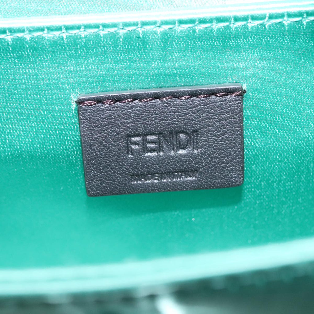 FENDI Hand Bag Satin Green 109715SA
