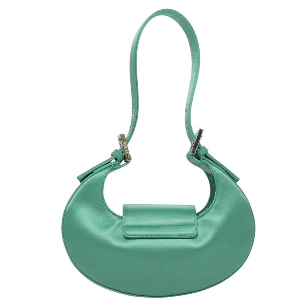 FENDI Hand Bag Satin Green 109715SA