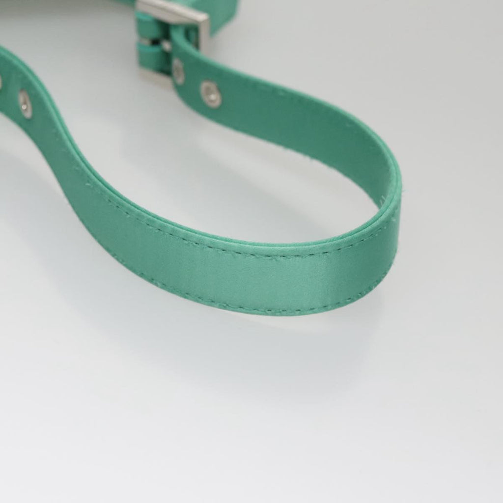 FENDI Hand Bag Satin Green 109715SA