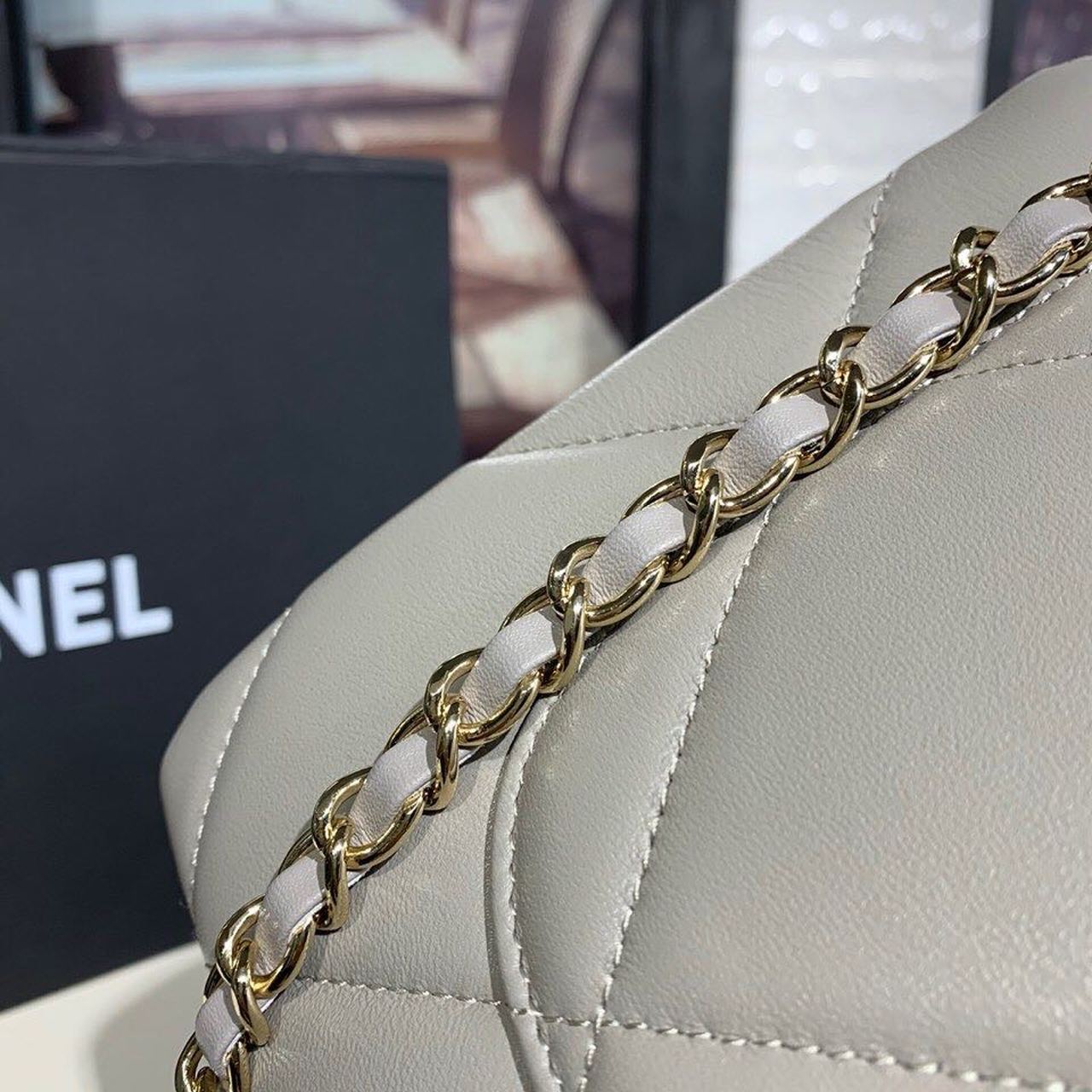 CHLTrendy CHLMaxi Top Handle Bag Grey For Women 9.8in/25cm
