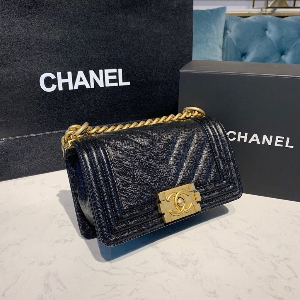CHLMini Boy HandBag Black For Women, Women’s HandBag, Shoulder And Crossbody Bags 7.8in/20cm