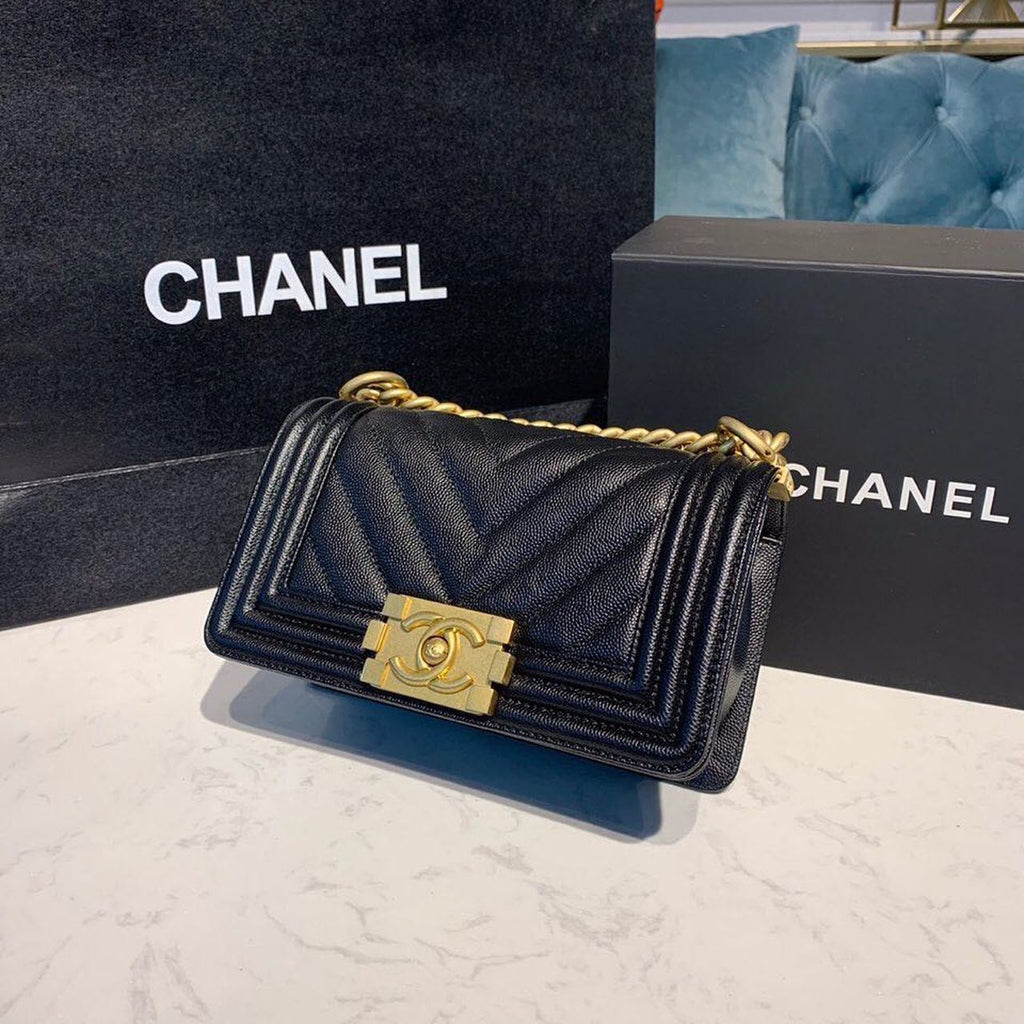 CHLMini Boy HandBag Black For Women HandBag, Shoulder And Crossbody Bags 7.8in/20cm