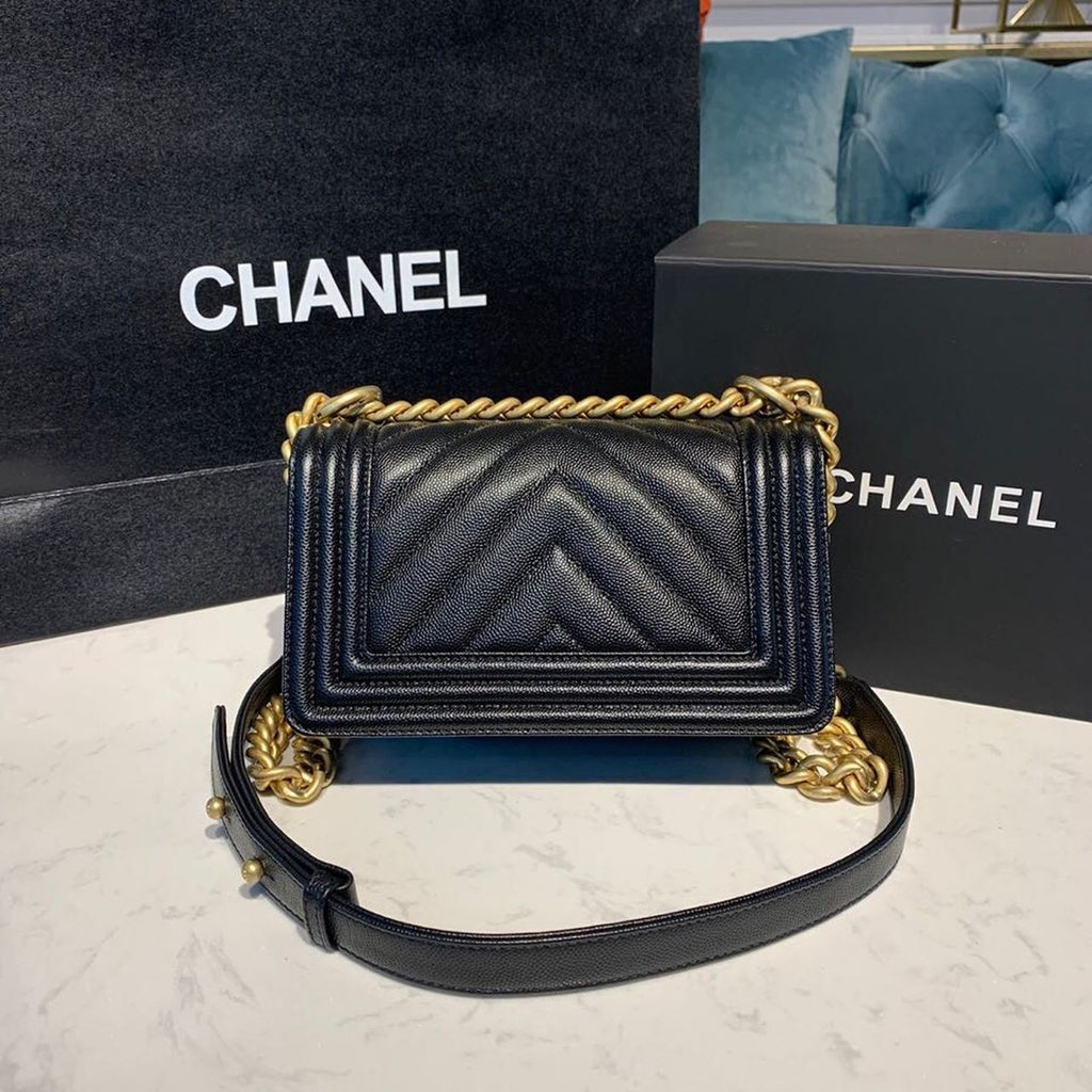 CHLMini Boy HandBag Black For Women HandBag, Shoulder And Crossbody Bags 7.8in/20cm