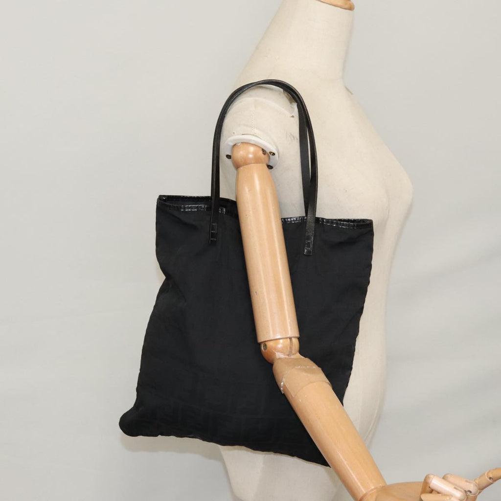 FENDI Zucca Canvas Tote Bag Black 109897