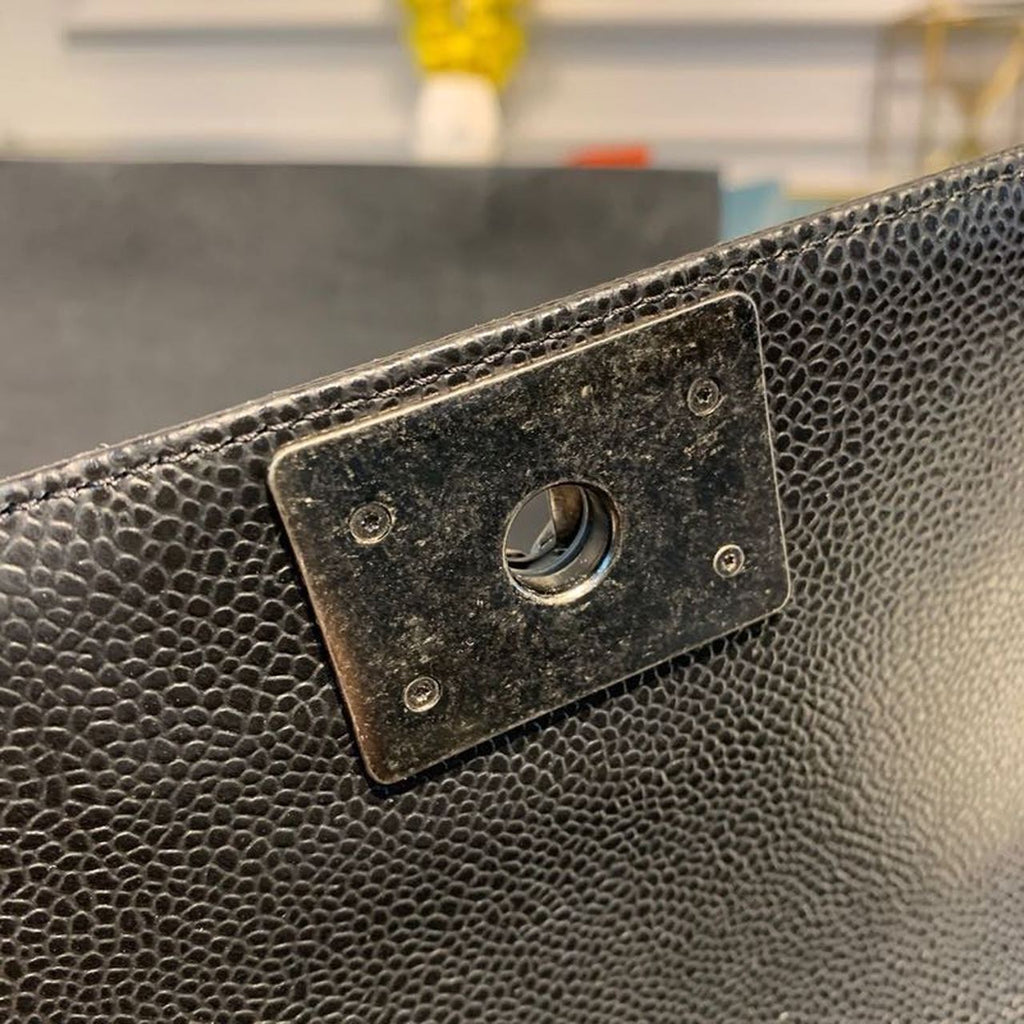 CHLSmall Boy Handbag Silver Hardware Black For Women Bags, Shoulder And Crossbody Bags 7.8in/20cm A67085