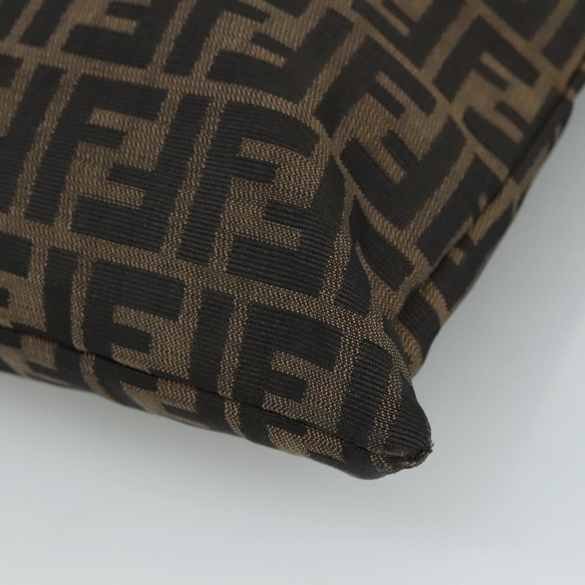 FENDI Zucca Canvas Tote Bag Brown Black 109930