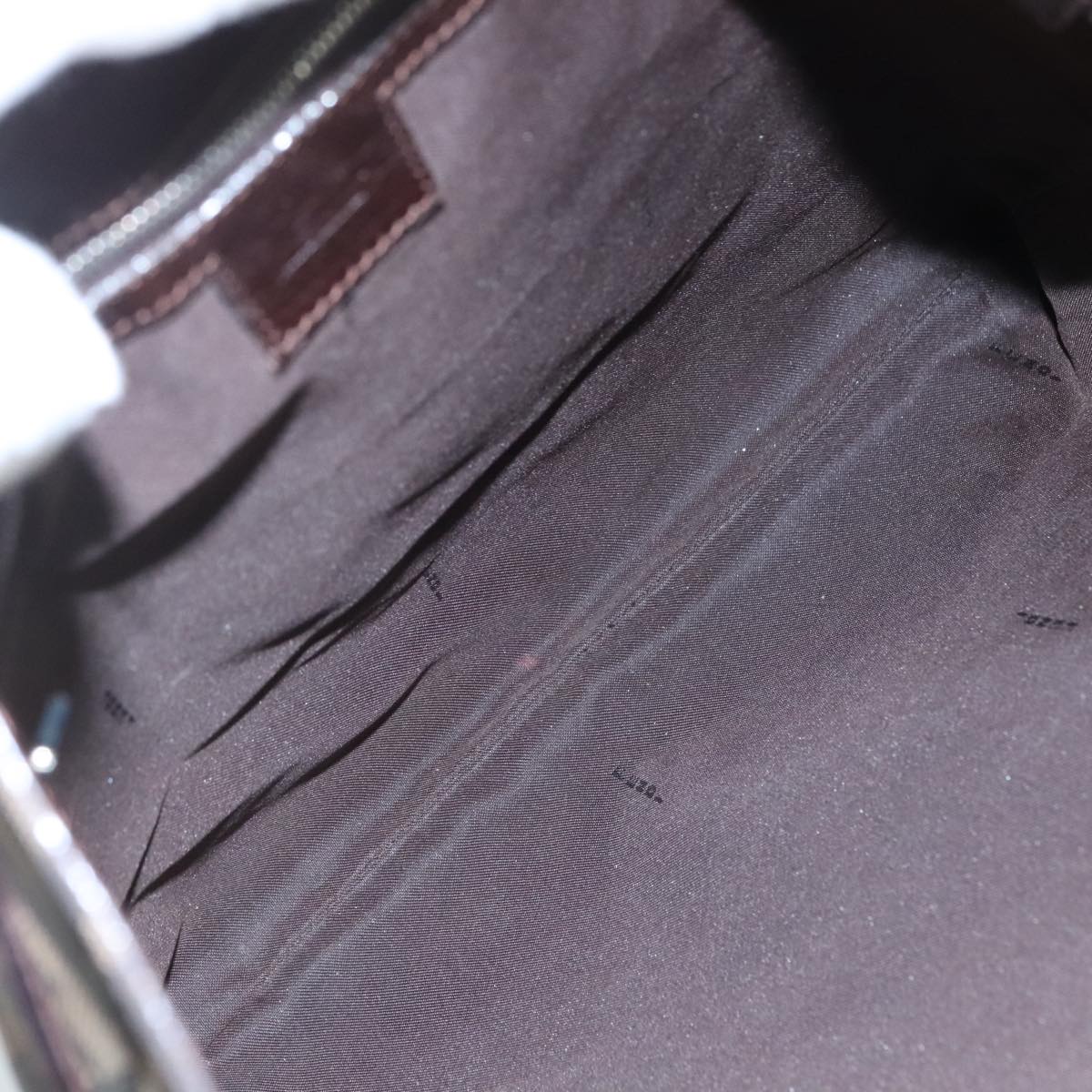 FENDI Zucca Canvas Tote Bag Brown Black 109930