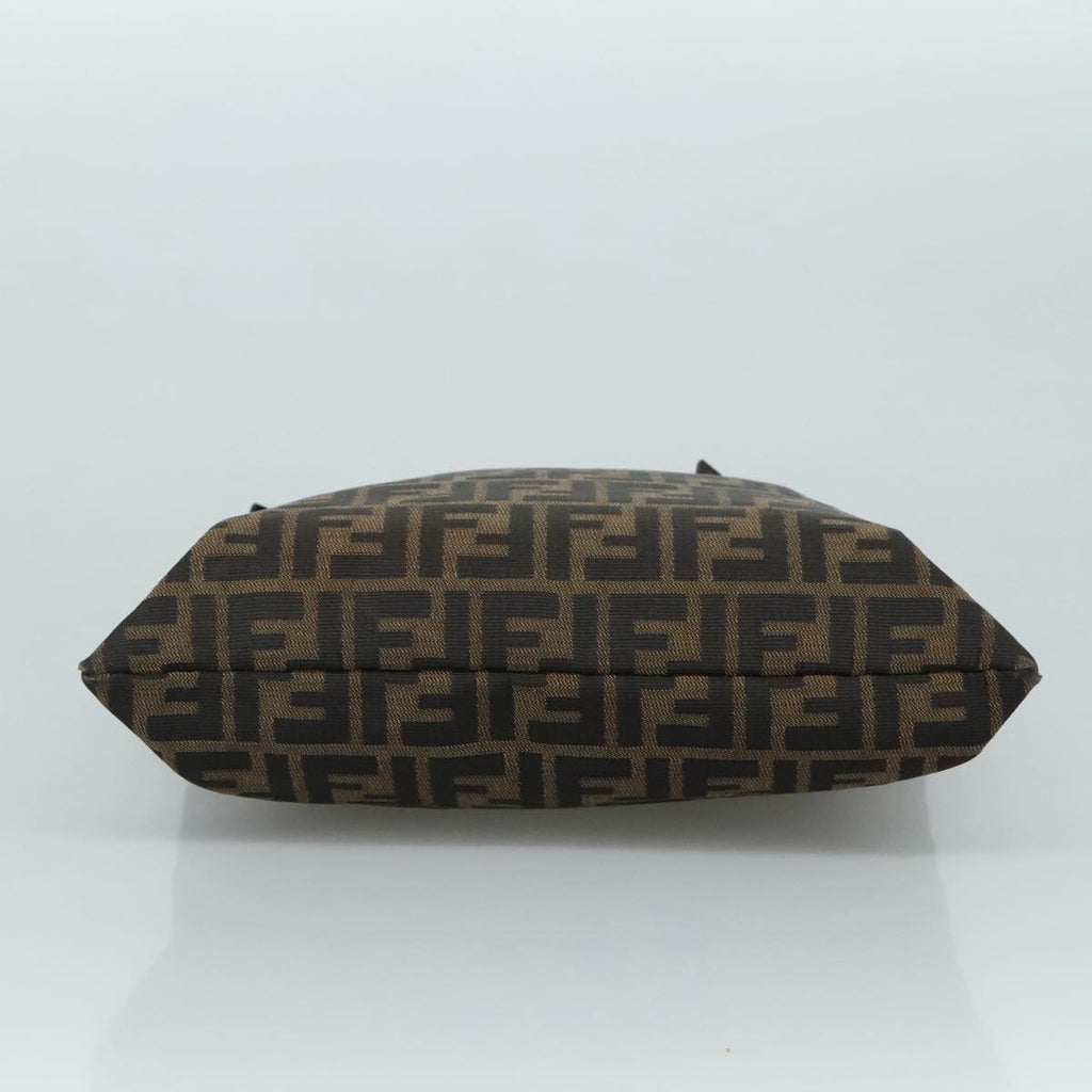 FENDI Zucca Canvas Tote Bag Brown Black 109930