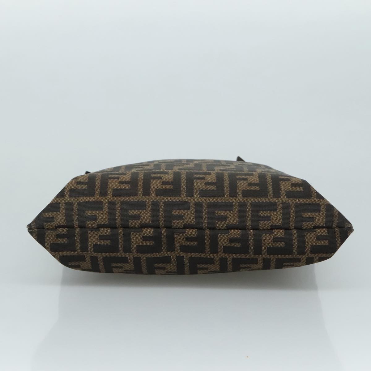 FENDI Zucca Canvas Tote Bag Brown Black 109930