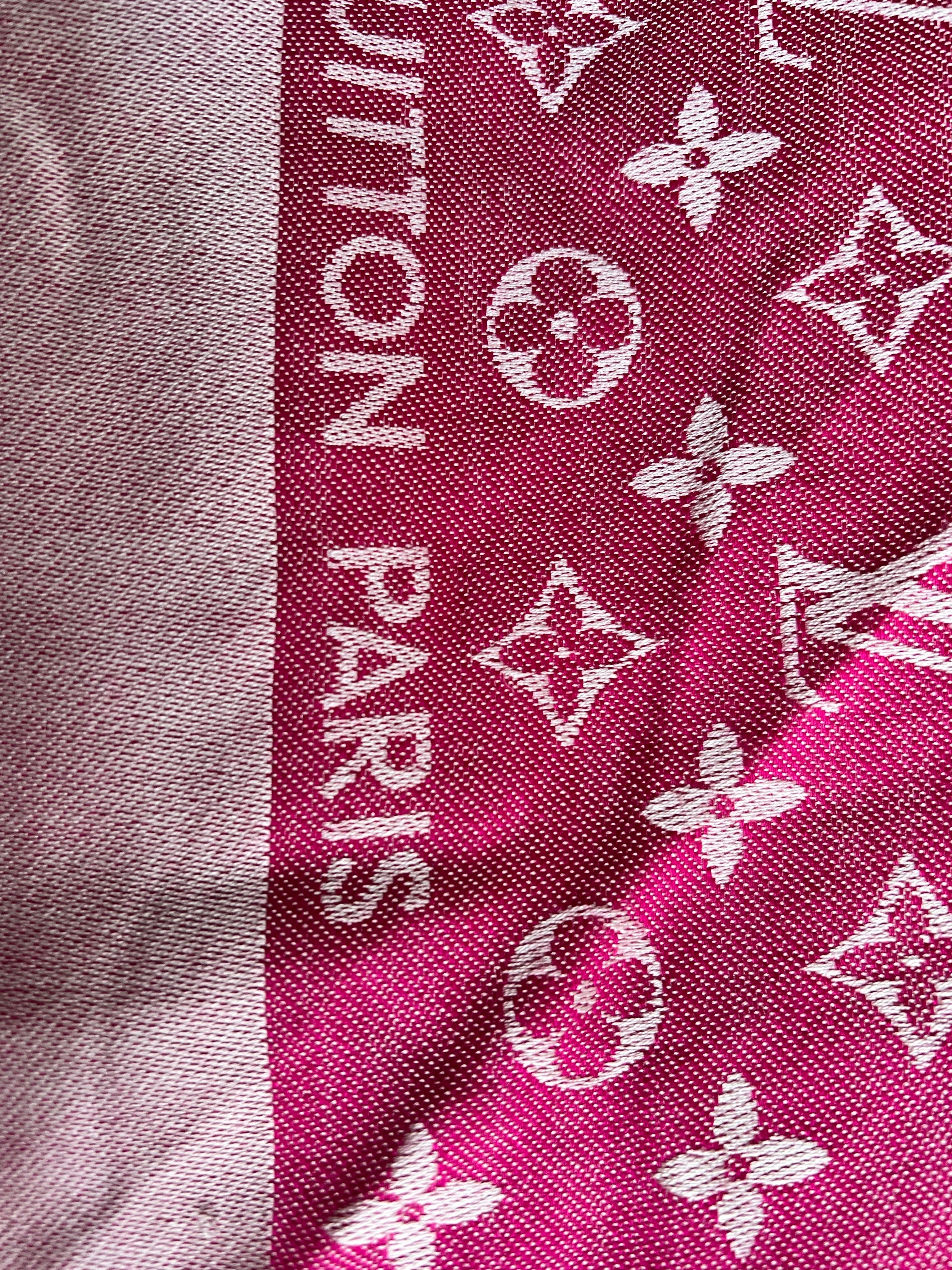 Louis Vuitton Pink Monogram Shawl (RRP £450)