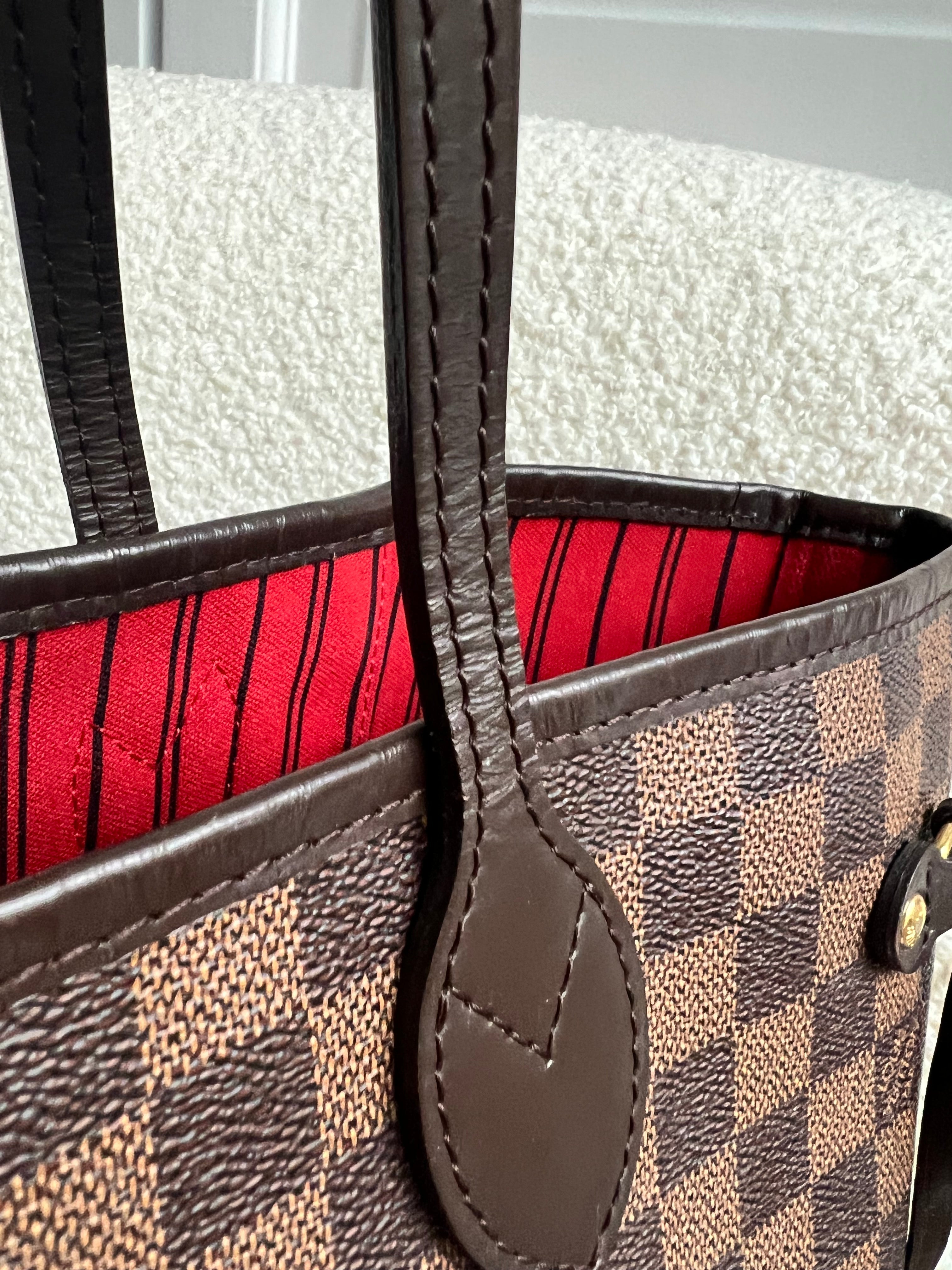 Louis Vuitton Neverfull MM Damier Ebene Cherry Interior (RRP £1,410)