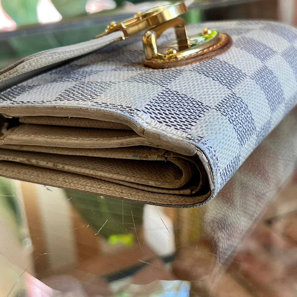 LOUIS VUITTON Joey Portofeuil Damier Azur Wallet