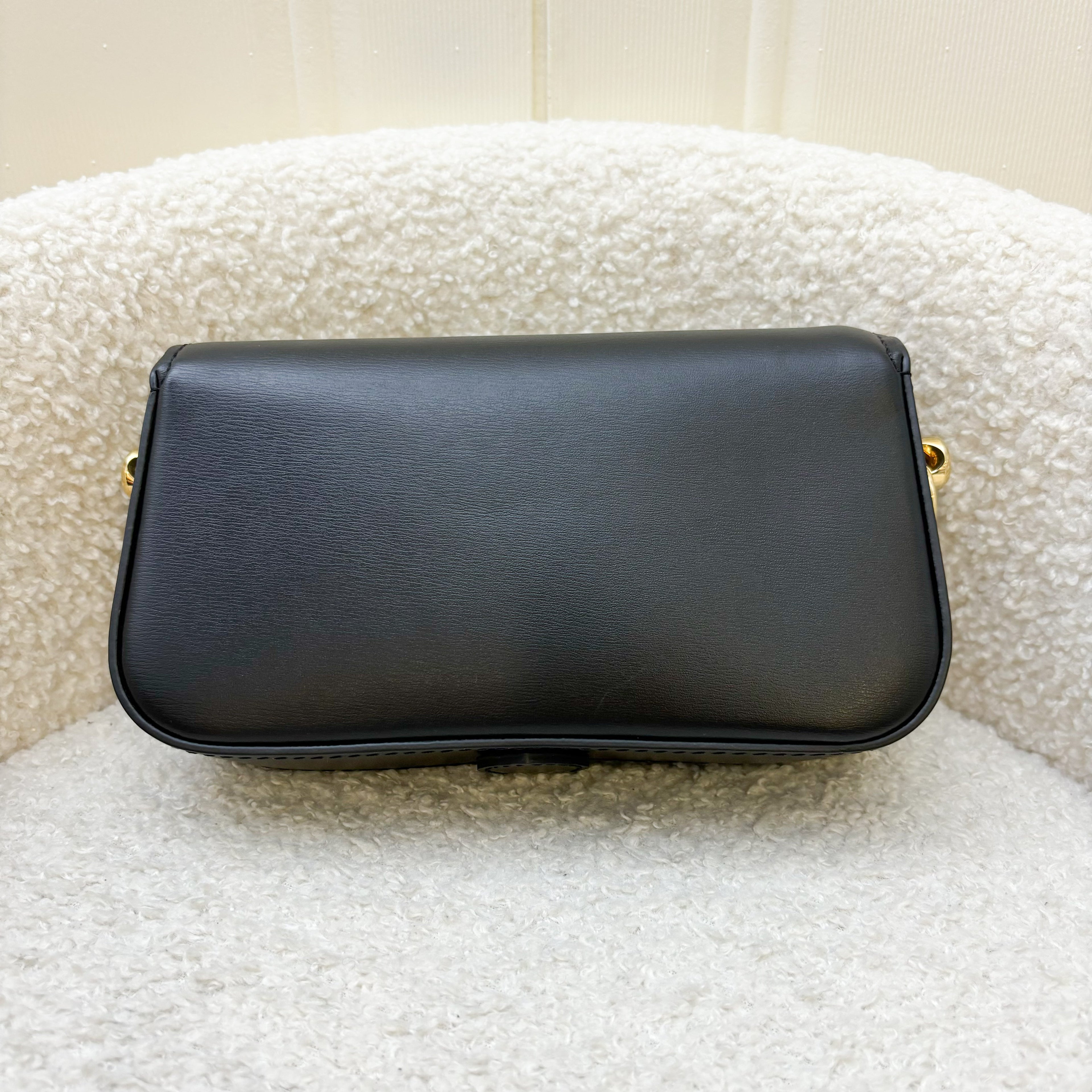 LV Officier Case in Black Calfskin and GHW