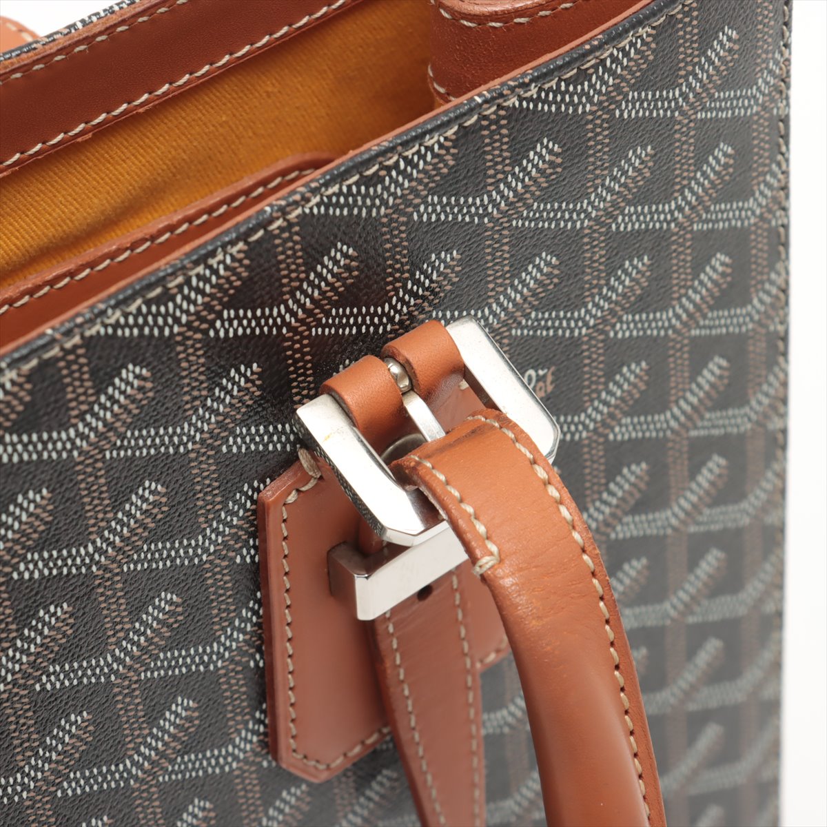 Goyard Goyardine Comores Tote Black x Brown