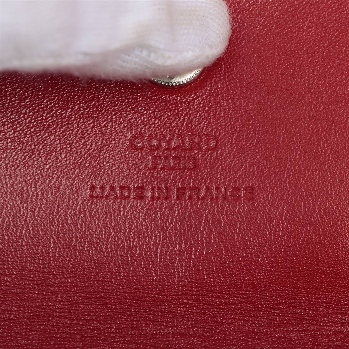 Goyard Saint Louis Goyardine Leather Tote Bag PM Red