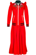 GUCCI Tracksuit Red with Skirt