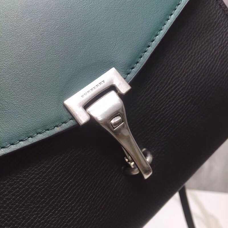 GLAMI Small Macken Colorblock Crossbody Black/Green Bag For Women, Bags 9.5in/24cm