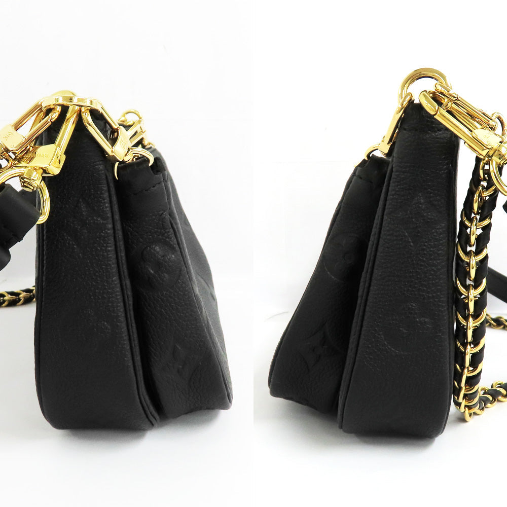 Louis Vuitton Multi-Pouch Accessories M80399 Monogram Amplant Accessories Bag Noir Chain G  Leather