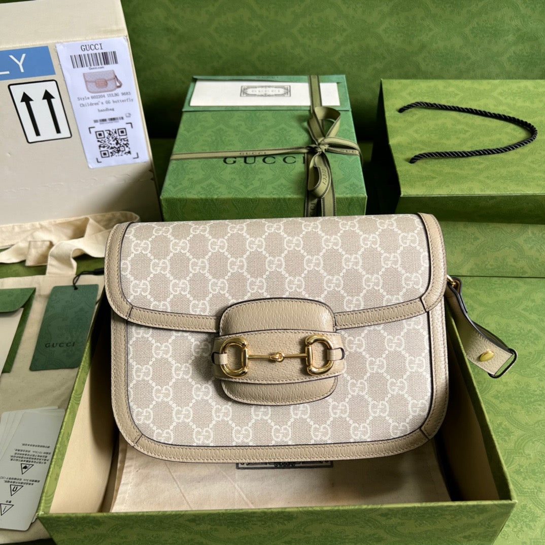 gg Horsebit 1955 gg Mini Bag Beige For Women, Women’s Bags 8.1in/21cm gg ‎‎658574 UULAG 9682