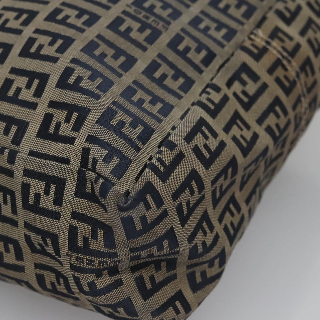FENDI Zucchino Canvas Tote Bag Navy 110364